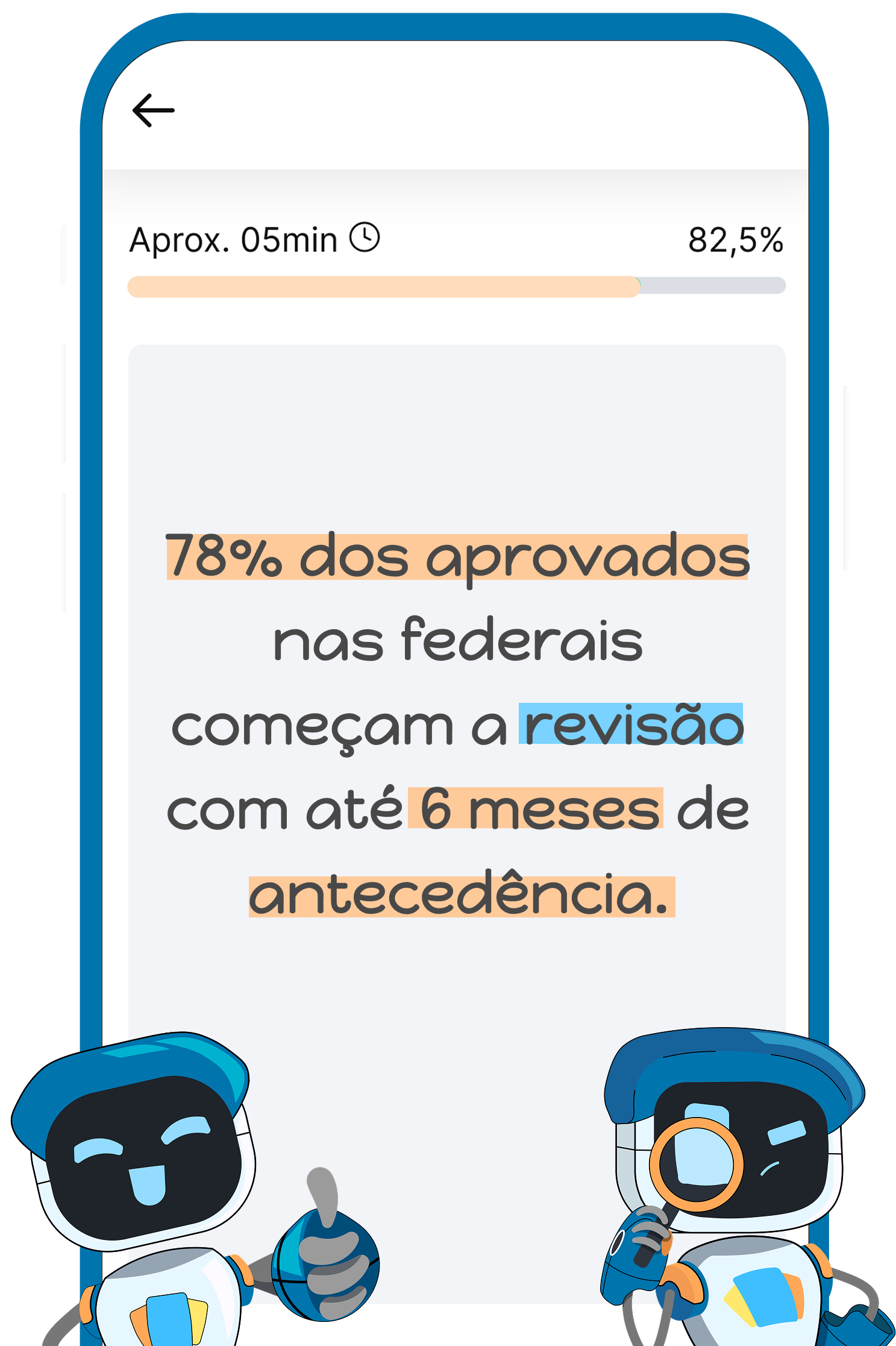 78% dos aprovados nas federais começam a revisão com até 6 meses de antecedência.